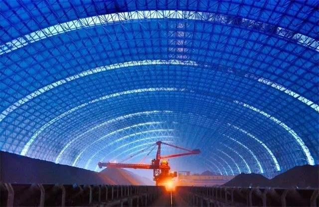 十堰亿优钢构工程师为您解析原料场封闭技术的特点和类型